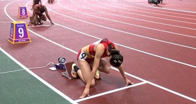 亚运女子400米栏：莫家蝶55秒01获得银牌